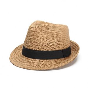 Multiple Size Short Brim <b>Fedora</b> Panama Hat Chapeau Sombrero De Paja Woven Paper <b>Straw</b> Hats - Product Image 2