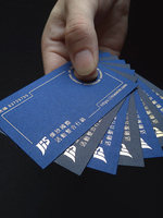Cartes de visite professionnelles haut de gamme personnalisées concave-convexes en papier spécial coton épais avec impression à chaud et estampage à chaud
