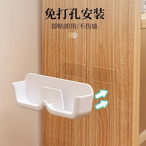 <b>Wall</b> Mounted Eyeglass <b>Storage</b> Box White No Drill Installation Rectangle Shape For <b>Bedroom</b> Desk Use - Product Image 3