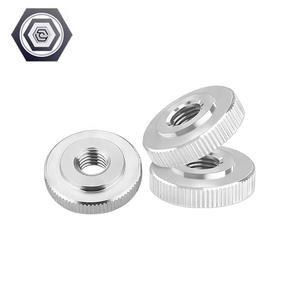 DIN467 из нержавеющей стали SS304 ODM M3M4M5M6M8M10 кольцо регулировки ручки с фиксированной плоской головкой с накаткой гайка с никелированным покрытием - Product Image 3