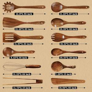 Free Samples Wholesale <b>Wooden</b> <b>Kitchen</b> <b>Accessories</b> Wood <b>Kitchen</b> Cooking Tools Cooking Utensils Set Bamboo <b>Kitchen</b> Utensils Set - Product Image 2