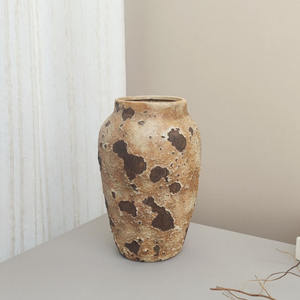 Wholesale Rough Ceramic <strong>Vase</strong> with <strong>Zebra</strong> Pattern Design Desktop Tabletop Ornament for Home Decoration by Manufacturers - Product Image 5