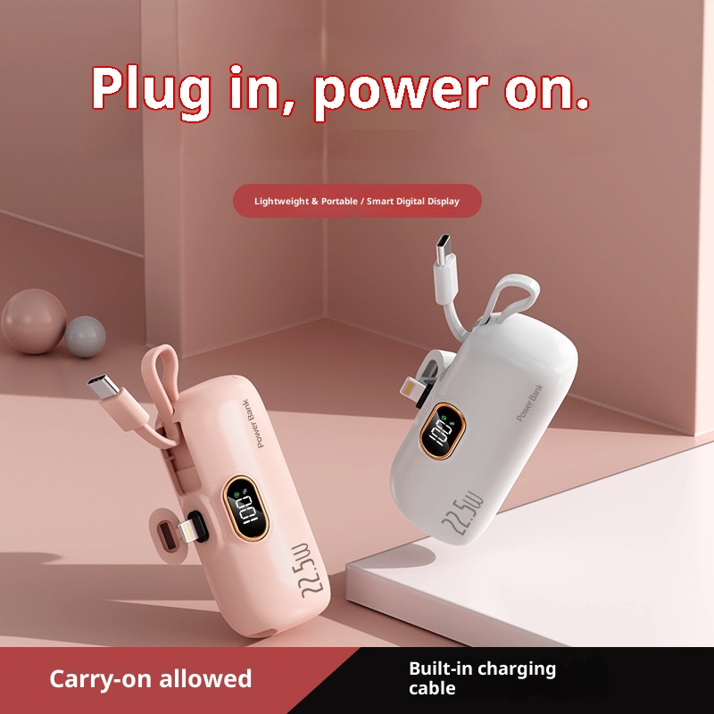 powerbank small with cables