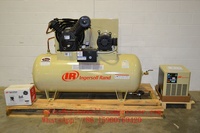Compresseur d'air à piston alternatif à entraînement électrique à deux étages Ingersoll Rand 2545K10, 10 ch, 120 gallons, vertical, Value Plus Premium