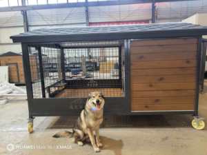 Comedero Giratorio para Perros Medianos y Caseta para Perros con Baño Extraíble - Product Image 2
