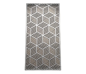 Panel de Malla Metálica Perforada Decorativa, Revestimiento Exterior, Sistema de Muro Cortina de Aluminio, Panel de Fachada Soldado, Perforado Plateado - Product Image 1