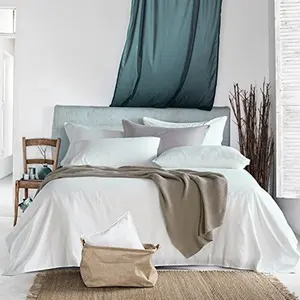 Sọc Satin vải màu xám chất liệu bông khách sạn bedsheets các nhà sản xuất tại Trung Quốc
