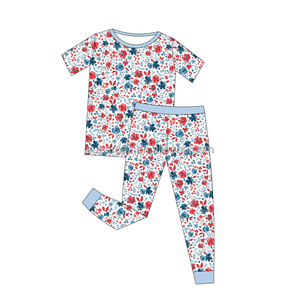 ملابس نوم للأطفال حديثة الولادة بطبعة حيوانات صغيرة مع بيجامات مجمعة بألوان سادة + بامبو + من الياف لدنة - Product Image 5