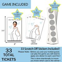 Jeux de douche nuptiale drôles personnalisés cartes de jeu à gratter qui a le marié carte de billet à gratter carte de jeu de fête de tombola