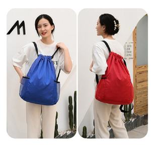 Lightweight New Large Capacity <b>Waterproof</b> Polyester Drawstring Gym <b>Bag</b> with 20-38L Folding Design for Cycling and Sports - Product Image 4