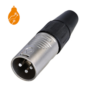 ขั้วต่อ XLR แบบ 3 พิน รุ่น <span class=keywords><strong>REAN</strong></span> RC3M/RC3F ตัวเมีย ตัวผู้ ทำจากโลหะ สำหรับการแสดงบนเวที อุปกรณ์เสียงระดับไฮเอนด์ (สีดำ/สีเงิน) - Product Image 1