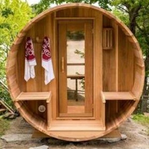Sauna de Exterior de Lujo con Vista Ultra Clara para 4 Personas, para Uso en <span class=keywords><strong>Terraza</strong></span>, con <span class=keywords><strong>Estufa</strong></span> - Product Image 3