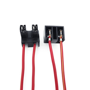 Oto motosiklet H7 güç kablosu soket kablosu kadın 2Pin konnektör kablosu PVC malzeme yalıtım yarım kesim uç tel koşum - Product Image 2