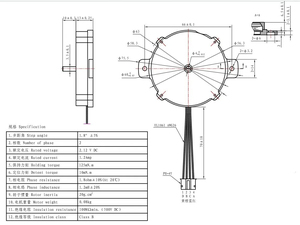 มอเตอร์สเต็ปเปอร์ไฮบริด <span class=keywords><strong>NEMA</strong></span> 23 ขนาด 57 มม. แบบแบนพิเศษ 2 เฟส แรงบิด 125mN.m มอเตอร์ความแม่นยำสูงประหยัดพื้นที่สำหรับอุปกรณ์อัตโนมัติ - Product Image 6