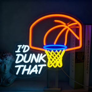 Enseigne néon personnalisée de basket-ball, enseigne néon LED sportive, alimentée par USB, décoration murale, enseigne d'anniversaire, cadeau pour enfants - Product Image 3