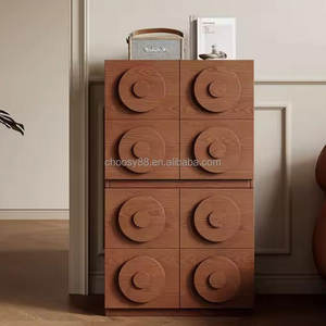 Gabinete de almacenamiento <span class=keywords><strong>Carmen</strong></span> cuadrado de madera maciza, estilo elegante, muebles de sala de estar para el hogar para la entrada del Hotel y el espacio de vida del dormitorio - Product Image 5