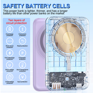 <span class=keywords><strong>Cargador</strong></span> Portátil Ultra Delgado Magsafered, Banco de Energía Magnético Inalámbrico de Carga Rápida de 20W para <span class=keywords><strong>iPhone</strong></span> 17, Reloj y Auriculares - Product Image 3