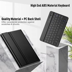Étui clavier X517 compatible avec Samsung Galaxy Tab A7 Lite 8.7 2021, étui tablette en PU avec clavier sans fil amovible - Product Image 3