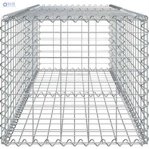 Set Keranjang Gabion Pagar Rantai Berlapis PVC, Dinding Batu, Dinding Penahan Gravitasi Jaring Las, Set Keranjang Galvanis Berlipat - Product Image 1