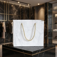 Grand sac cadeau en papier noir de luxe fait main avec poignée, imprimé sur mesure, en carton épais pour emballage de bijoux, cadeaux d'anniversaire et de mariage