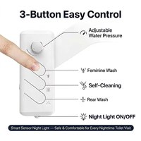 Accessoire de bidet à eau froide non électrique avec double buse autonettoyante, idéal pour les projets commerciaux et les salles de bain d'appartements (OEM)