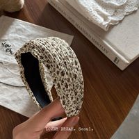 C&J YANYE 5CM Bandeaux pour cheveux en tissu floral rétro de marque de luxe, accessoires de mode pour femmes et filles