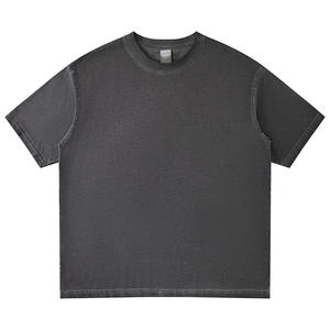 Camiseta Extra Grande Vintage con Logotipo Personalizado para Hombre, Color Gradual, Algodón de Punto, Estampado Gráfico Digital Serigrafiado - Product Image 3