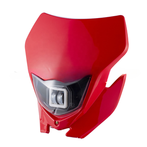 LINGQI Phares de <span class=keywords><strong>moto</strong></span> à LED modifiés Éclairage de phares Grimace Capot pour <span class=keywords><strong>moto</strong></span> tout-terrain Motocross Dirt Bike Parts - Product Image 6