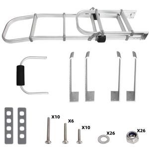 Scala posteriore hiace per camper da esterno pieghevole in acciaio inossidabile in lega di alluminio - Product Image 4