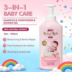 Nary Natural Organic Plants <span class=keywords><strong>Gel</strong></span> douche, shampoing et revitalisant 3 en 1 pour bébés et enfants 1200 ml Sans larmes Doux pour les peaux sensibles - Product Image 2