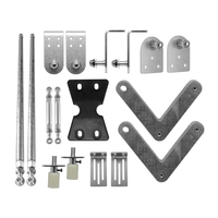 Kit quincaillerie pour porte pivotante de 15 pouces à deux sections, bricolage