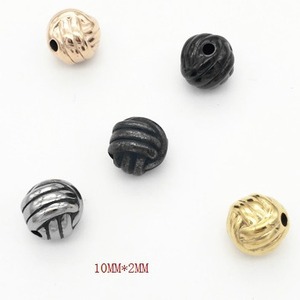 yunnique Cuentas espaciadoras redondas de acero inoxidable chapadas para la fabricación de joyas 6 mm GZY-316-57 - Product Image 2