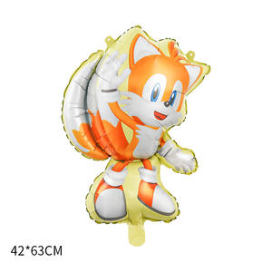 Hedgehog Stereo Sonic <span class=keywords><strong>Globo</strong></span> de película de aluminio Sonic Kid's Primer cumpleaños Arreglo <span class=keywords><strong>Globo</strong></span> de papel de aluminio - Product Image 3