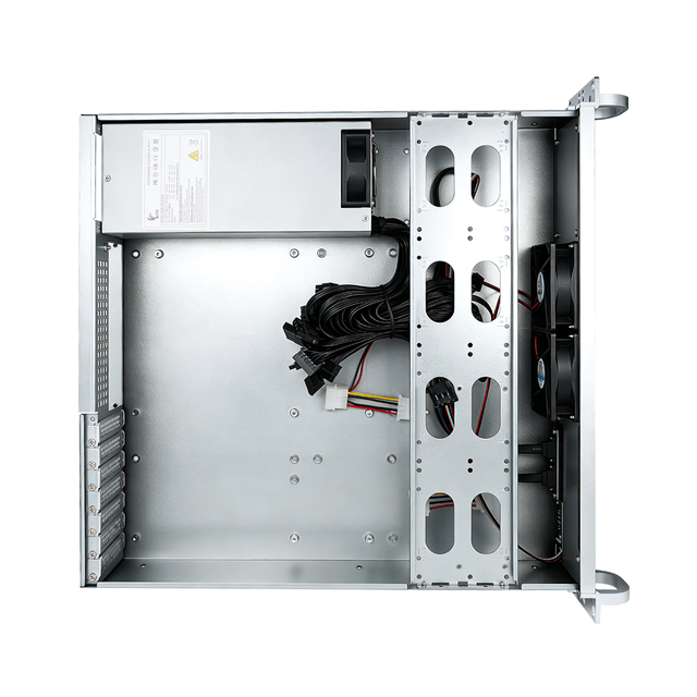2U Rackmount Server Chassis EATX 4x3.5 Drive 450mm Depth 1+1 Redundant PSU 2x8025 Fan Storage NAS in Stock