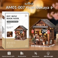 Produit phare pour l'exportation : Kit de construction DIY Maison de vin Yiran Iju, modèle en bois 3D à assembler à la main, ensemble de livres et puzzle créatif