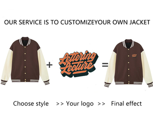Vestes d'université personnalisées de haute qualité en gros à la mode avec col montant Logo avant Options de correspondance des couleurs multi-poches - Product Image 5