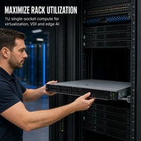 Serveur en rack DL320 Gen11 1U Intel Xeon Scalable 60 cœurs DDR5 2 To PCIe Gen5 Longueur : 86 caractères