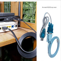 Venta caliente servicio de alta calidad programación USB a macho a RJ45 cable de consola plana con chipset PL2302 para enrutador
