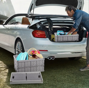 Boîte de rangement empilable en plastique PP Dingcheng STFBOX avec couvercle, capacité supérieure à 35L, légère et durable pour le camping, la maison et la voiture - Product Image 5