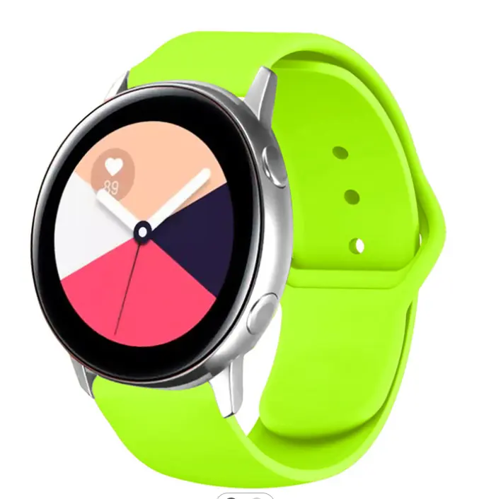 Correa de silicona para reloj Samsung Galaxy Watch Active 2, para Huami, 20mm, 22mm, Active 3 Gear S2, novedad