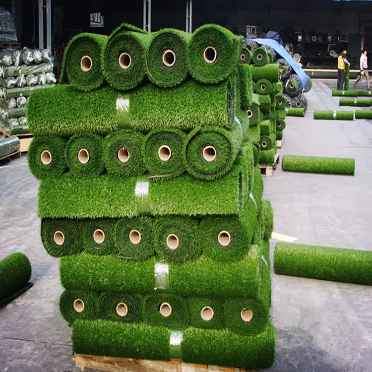 Enxoch tapete artificial de plástico sintético, rolo verde de parede de gramado para jardim, para paisagem ao ar livre