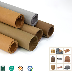 ZHICAI High Quality 250g 150cm X 100m/Roll Gray Resin Biodegradable Washable Kraft <strong>Paper</strong> Custom Handmade Wrinkle Grain <strong>Craft</strong> - Product Image 1