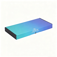 Boîte d'expédition pliable en carton ondulé personnalisée, imprimée en couleur, avec insert en carton, durable, pour le commerce électronique, portable et réutilisable