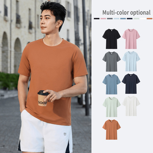 <b>100</b>% <b>Polyester</b> Short Sleeve Fitness T <b>Shirts</b> Round Neck Custom Print Logo Running Tops - Product Image 1
