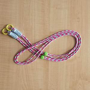 Longe bandoulière à Double tête réglable explosive Logo personnalisé 100cm de longueur noeud tissé à la main <span class=keywords><strong>collier</strong></span> de téléphone portable de mode - Product Image 3