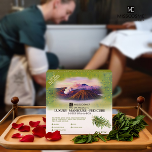 2025 populaire parfum d'arbre à thé 5 en 1 soins de la peau des pieds manucure pédicure Kit pied Spa ongles approvisionnement enlever la peau morte adoucir la peau des pieds - Product Image 1