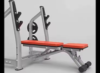 Banc de musculation réglable DINUO avec support pour barre d'haltères - Banc utilitaire inclinable/déclinable/plat pour la musculation à domicile