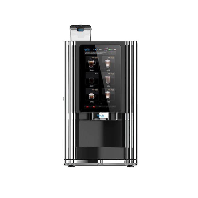 Commercial Fully Automatic MACAS M-TT-ES-4C Coffee Vending Machine 15.6inch Touch Screen 9 Bar Pressure Espresso Maker