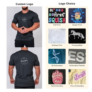 Vente en gros en vrac T-shirts d'été en coton à manches courtes pour hommes Nouvelle chemise personnalisée de couleur unie à bas <span class=keywords><strong>prix</strong></span> - Product Image 5