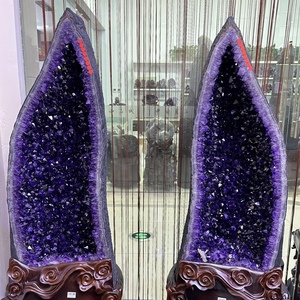 Bán Buôn Tự Nhiên Reiki Lớn Thạch Anh Tím Geode Cụm Tinh Thể Chữa Bệnh Đá Cho Phong Thủy - Product Image 2